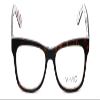 Calabria Viv 870 Cat Eye Reading Glasses +0.75 Tortoise White Polka Dot Women Single Power Readers Chic Cute Ladies Eyeglass view 2