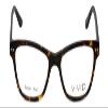 Calabria Viv 867 Cat Eye Reading Glasses +0.75 Black Beige Tortoise Women Chic Reader Fashion Trendy Ladies Eyeglass w/Case view 2
