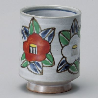 Nishiki Tsubaki Chuu Sushi Teacup (7.5 x 9.5 cm), 9.1 fl oz (270 cc), 7.1 oz (200 g), Sushi Teacup | Restaurant, Stylish, Tableware, Commercial Use