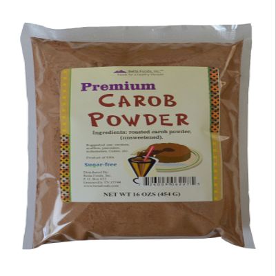 Betta Foods Premium Carob Powder, 16-Ounce Bag