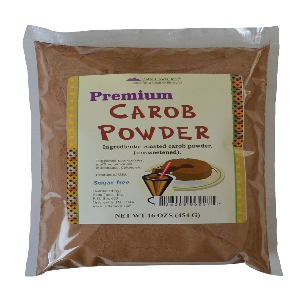 Betta Foods Premium Carob Powder, 16-Ounce Bag