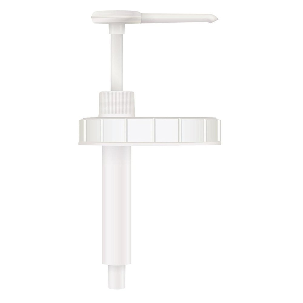 Bon Vital' Pump for 1/2 Gallon Jar, One-Hand Lotion Dispenser for Thick Massage Creams and Balms, Fits Mason Jar Pump Lids, Durable Plastic, Reusable and Easy to Clean, White