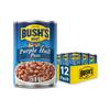 BUSH'S BEST 15.8 oz Canned Purple Hull Peas, Source of Plant Based Protein and Fiber, Low Fat, Gluten Free, (Pack of 12) view 1