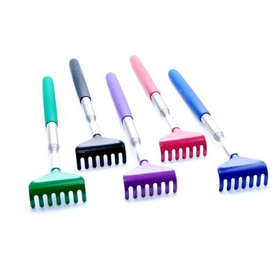 Favorict - Ultimate Telescopic Stainless Extendable Back Scratcher (5 Piece, Black,Purple,Red,Green,Blue)