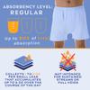 Wearever Incontinence Underwear for Men - Reusable & Washable Men's Bladder Control 2-in-1 Boxers with Regular Absorbency - Leak Proof Underwear 150 ml (Pack of 6) (Oxford) (L) (Waist 38-40) view 2