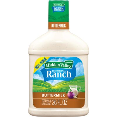 Hidden Valley Buttermilk Ranch Topping and Dressing, 36 Fluid Ounce Bottle (Package May Vary)