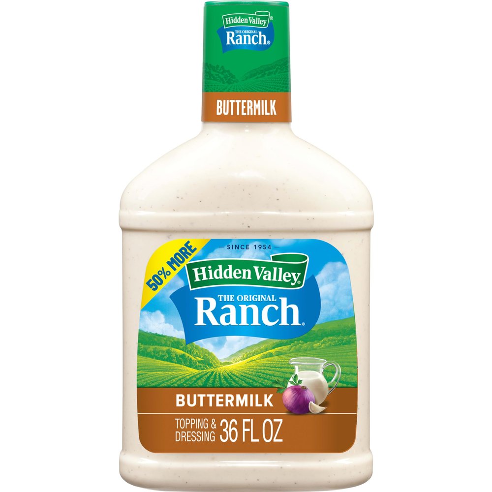 Hidden Valley Buttermilk Ranch Topping and Dressing, 36 Fluid Ounce Bottle (Package May Vary)