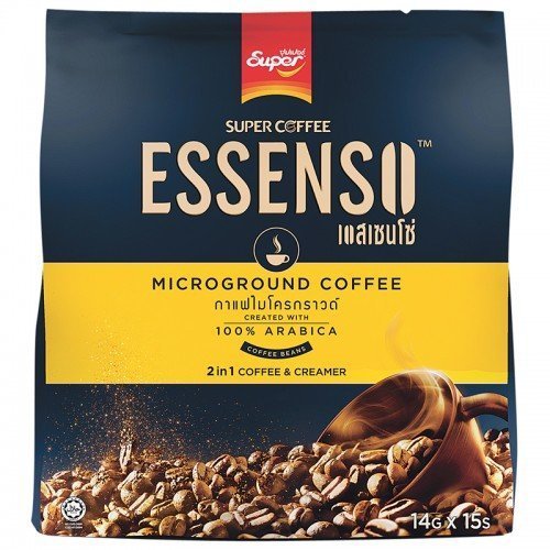 15 Sticks in Pack: Essenso, 2 in 1 Microground Coffee, 210 g