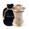 MEMORIALS 4U Mother of Pearl Tealight Urn - Keepsake Urn for Ashes - Small Size Candle Urn- NOT Intended for Full Cremation Ash Quantity view 1
