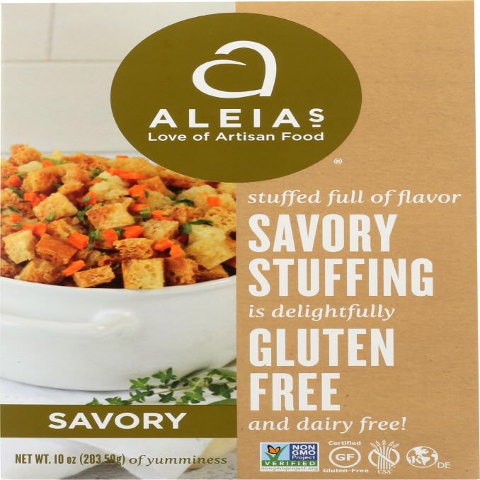 Aleia's Gluten Free Savory Stuffing Mix - Case of 6 - 10 oz.