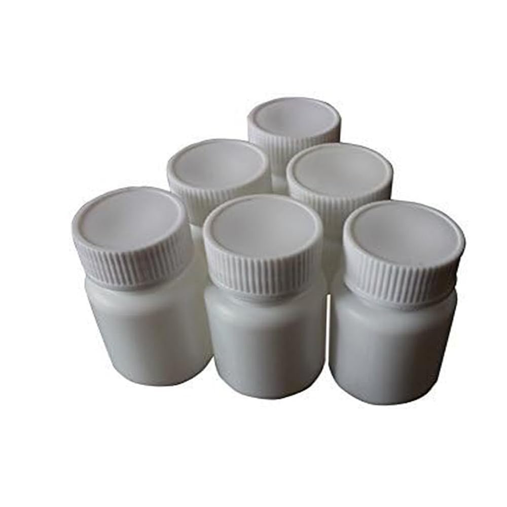 24pcs Empty Portable Plastic Powder Bottles Container Holder Case White (30ml)