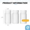 24pcs Empty Portable Plastic Powder Bottles Container Holder Case White (30ml) view 2
