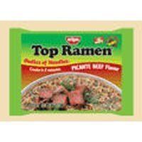 NISSIN TOP RAMEN HOT AND SPICY BEEF FLAVOR SAME PICANTE BEEF FLAVOR 3 oz Each ( 24 in a Pack )