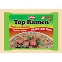 NISSIN TOP RAMEN HOT AND SPICY BEEF FLAVOR SAME PICANTE BEEF FLAVOR 3 oz Each ( 24 in a Pack )
