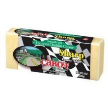 Cabot Sharp Cheddar Cheese Bar, 8 Ounce - 12 per case.