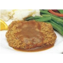 4-1 Country Steak - Beef Patty Fritter, 40 Pieces of 4 Ounce, 10 Pound -- 1 each.
