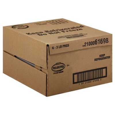 Kraft Philadelphia Cream Cheese Loaf, 3 Pound - 6 per case.