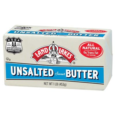 Land O Lakes Solid Unsalted Butter, 1 Pound -- 36 per case.