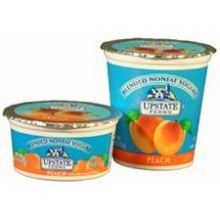 Upstate Niagara Coop Peach Rich and Creamy Yogurt, 8 Ounce -- 12 per case.