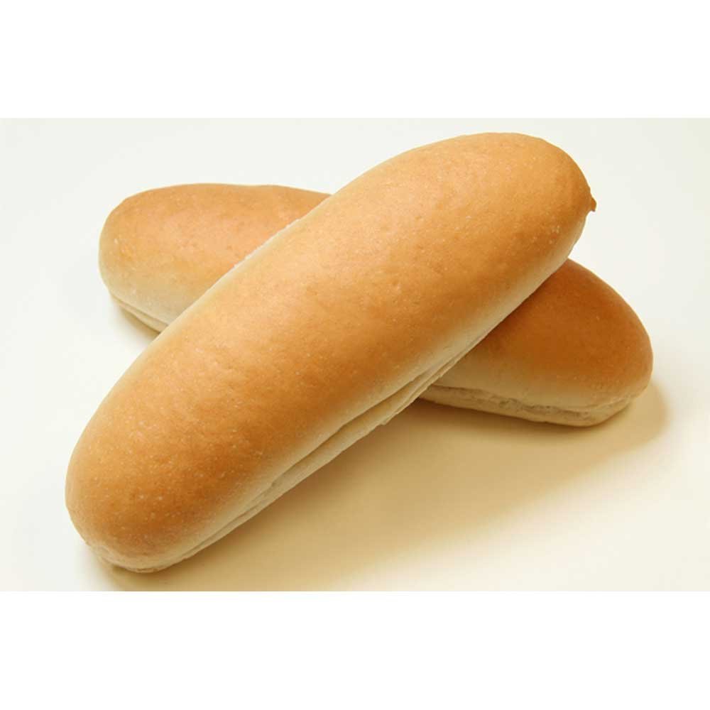 Rotellas White Solid Hoagie, 8 inch -- 36 per case.