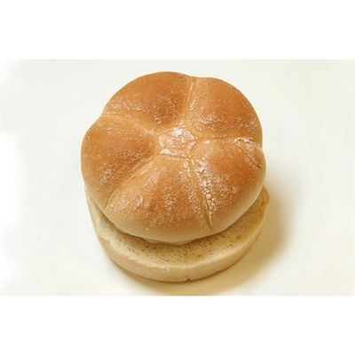 Rotellas Specialty Potato Rosette Hamburger Bun, 4.25 inch Diameter - 8 per pack -- 6 packs per case.
