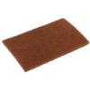 Disco Walnut Brown Scouring Pad, 6 x 9 inch - 20 per case. view 1