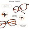 LifeArt Blue Light Blocking Glasses, Anti Eyestrain, Computer Reading Glasses, Gaming Glasses, TV Glasses for Women Men, Anti Glare (Tortoise, No Magnification) view 2