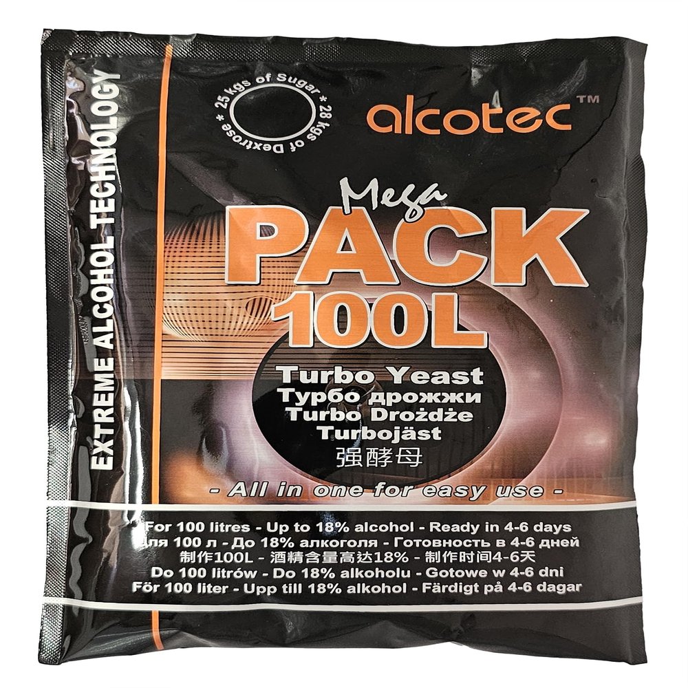 Alcotec Mega Pack 100L Turbo Yeast All in One 18% 4-6 days