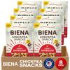BIENA Chickpea Snacks - Crunchy Roasted Chickpeas - High Fiber Protein Snacks for Adults and Kids - 8-Pack, 5 Ounce - Barbecue view 1