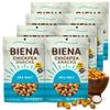 BIENA Chickpea Snacks - Crunchy Roasted Chickpeas - High Fiber Vegan Protein Snacks for Adults and Kids - 8-Pack, 5 Ounce Bags - Sea Salt view 1