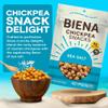 BIENA Chickpea Snacks - Crunchy Roasted Chickpeas - High Fiber Vegan Protein Snacks for Adults and Kids - 8-Pack, 5 Ounce Bags - Sea Salt view 3