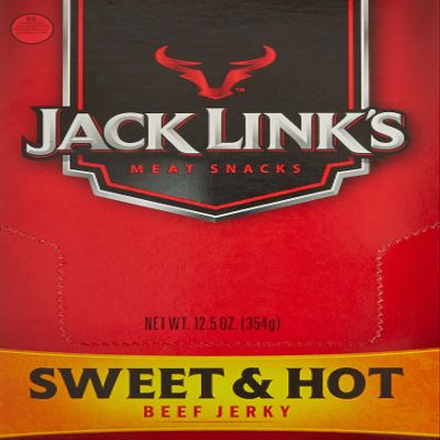 Jack Link's Meat Snacks Beef Jerky, Sweet and Hot, 1.25 Ounce (Pack of 10)