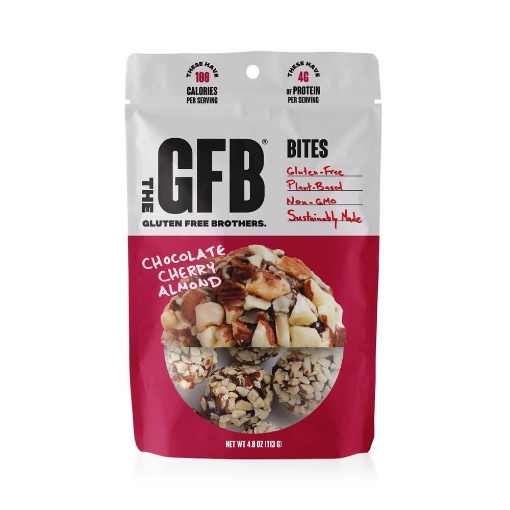The GFB Protein Bites, Chocolate Cherry Almond, 4 Ounce (Pack of 6), Gluten Free, Non GMO