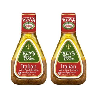 Ken's Steak House Italian with Aged Romano Dressing (16 Fl Oz (Pack of 2))