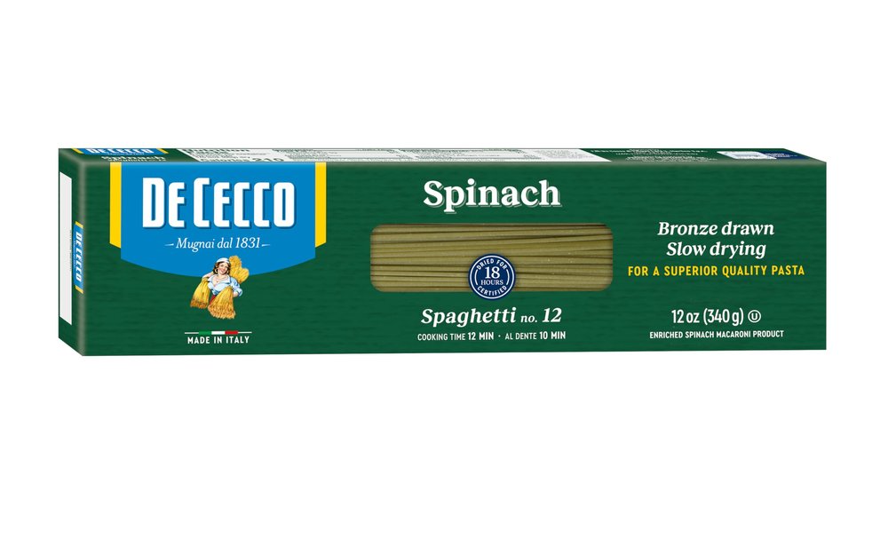 De Cecco Spinach Pasta, Spaghetti No.12 12 Ounce