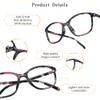 LifeArt Blue Light Blocking Glasses, Anti Eyestrain, Computer Reading Glasses, Gaming Glasses, TV Glasses for Women, Anti Glare (Floral, 1.00 Magnification) view 2