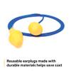 3M E-A-R UltraFit 340-4014 E-A-R UltraFit Corded Earplugs, in Econopack Dispenser Box, Elastomeric Polymer, One Size, Yellow (1 Carton containing 200 Pairs of Corded earplugs) view 4