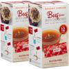 SAVORY CHOICE Beef Broth Concentrate, 2 Box of 12 Packets (12g) - Gluten-Free, Diary-Free Broth Concentrate view 1