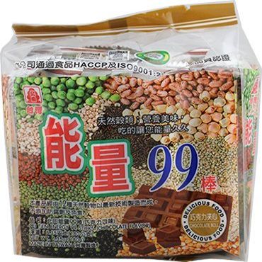 99 All natural Pei Tien Energy 99 rice cake roll 6.35oz (Egg York Chocolate Flavor, 4 Packs)