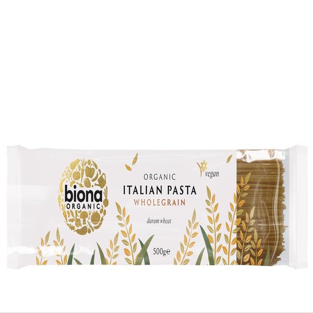 Biona Organic Wholewheat Spaghetti 500g-2 Pack