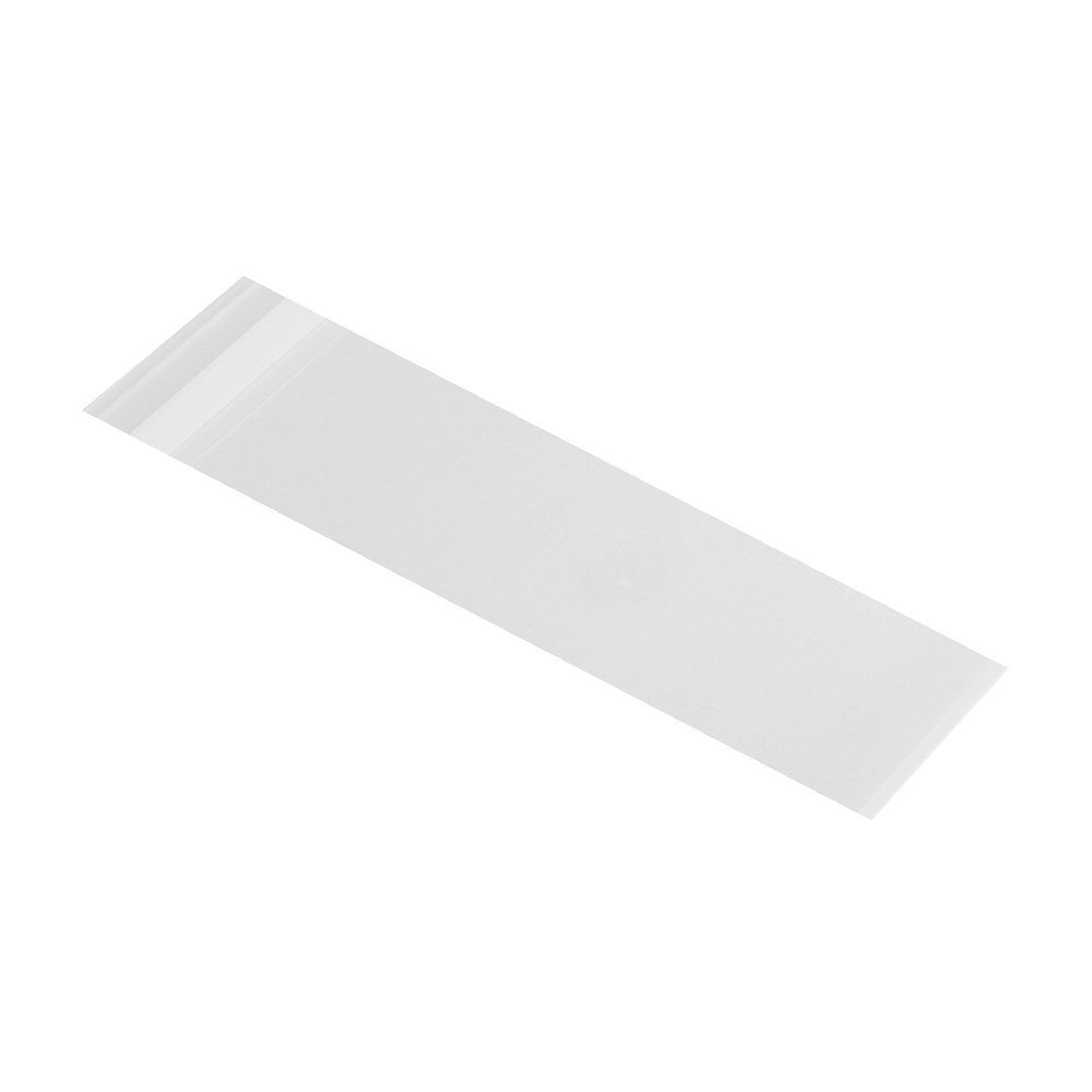 200ct Clear Long Cello Bags Self Sealing 3'' x 11'' (7.6 x 27.9cm) - 1.4 Mil Extra Thick OPP Adhesive Bags for Bakery Cookies Christmas Halloween Party Decorative Gift