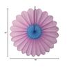 3-Pack 18 Inch Tissue Paper Fanburst Decoration (Pink/Blue) view 2