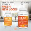 Dr. Berg Vitamin D3 & K2 10,000 IU + MK-7  120 Capsules  Immune, Bone & Heart Support* Supplement w/Magnesium, Zinc, B6  4X Lab-Tested  No Fillers  Non-GMO, cGMP, Formulated in USA view 2