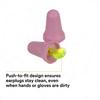 3M No-Touch Foam Earplugs P2000, Uncorded, NRR 29dB, Pack of 100 Pairs, Bell Shaped view 3