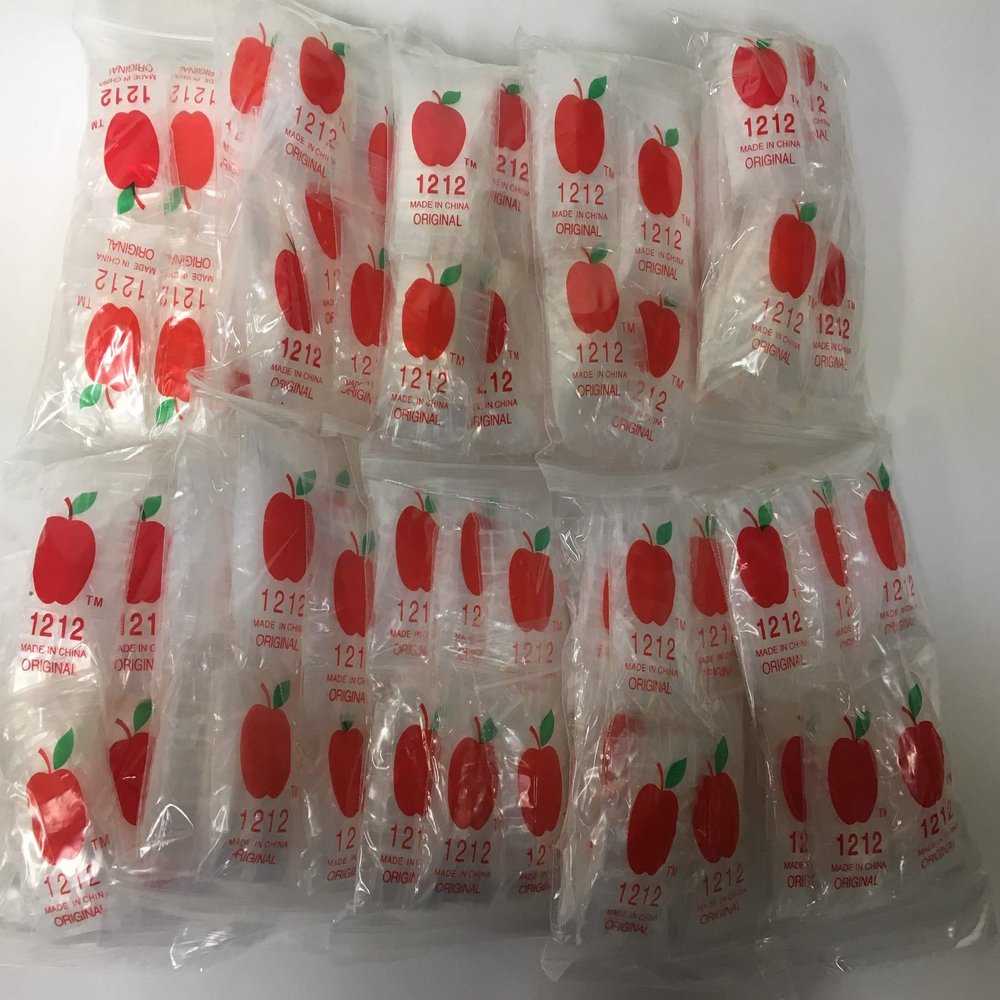 10000 PACK APPLE BRAND 2mil CLEAR BAGS 10,000 baggies resealable plastic (1212)