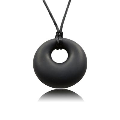 Yummy Gummy Pendant - Sensory Chew Necklace by Munchables (Black)