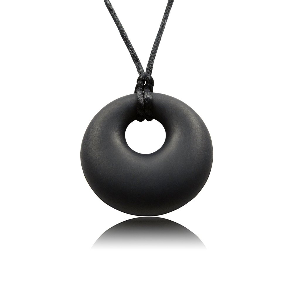 Yummy Gummy Pendant - Sensory Chew Necklace by Munchables (Black)