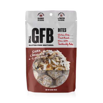 The GFB Protein Bites, Dark Chocolate Coconut, 4 Ounce (Pack of 6), Gluten Free, Non GMO (Packaging May Vary)