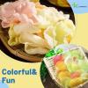 KC Commerce Uncooked Prawn Crackers, Crispy and Delicious Shrimp Chips for Party Appetizers and Snacks, Cook and Serve, Multi Color (8oz Pack of 2) view 4