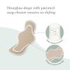 Rael Reusable Pads, Organic Cotton Cover Pad - Postpartum and Period Essential, Heavy Absorbency, Thin Cloth, Leak-Free, Washing Machine Safe (3 Count, Overnight) view 2